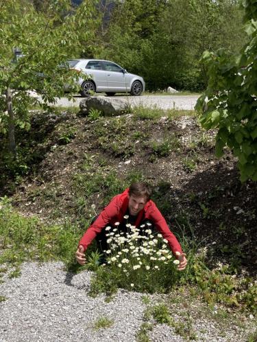 Andreas und Blumen